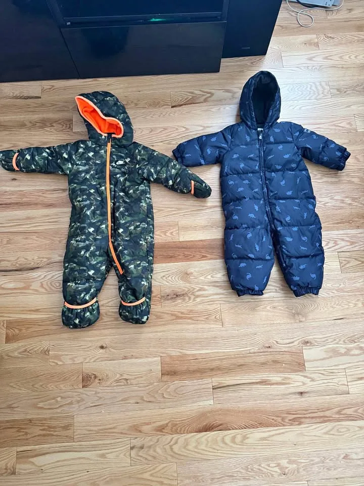 Nike & GAP Toddler Snowsuits (18–24 Months)