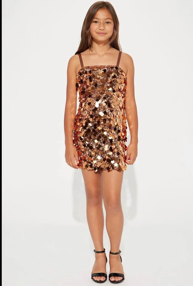 Fashion Nova Kids Sequin Party Dress – Size 12 ✨ image indicator(3)