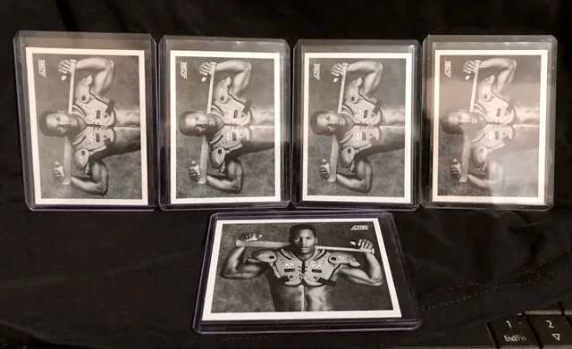 5 1990 Score Bo Jackson Football Baseball Rookie Cards #697 thumbnail