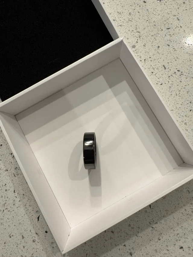Oura Ring 3 - Heritage, Black, Size 11 Brand New Open Box image indicator(5)