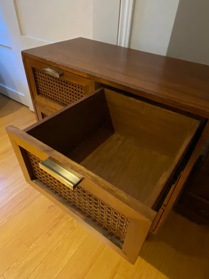 Small 6 Drawer Walnut Dresser - photo 2