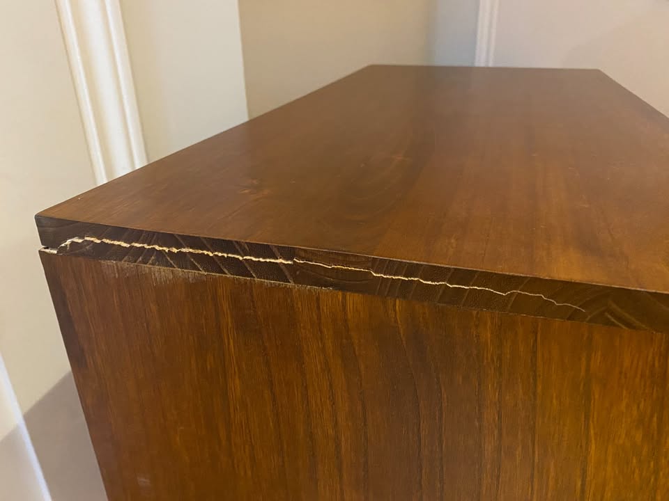 Small 6 Drawer Walnut Dresser - photo 3