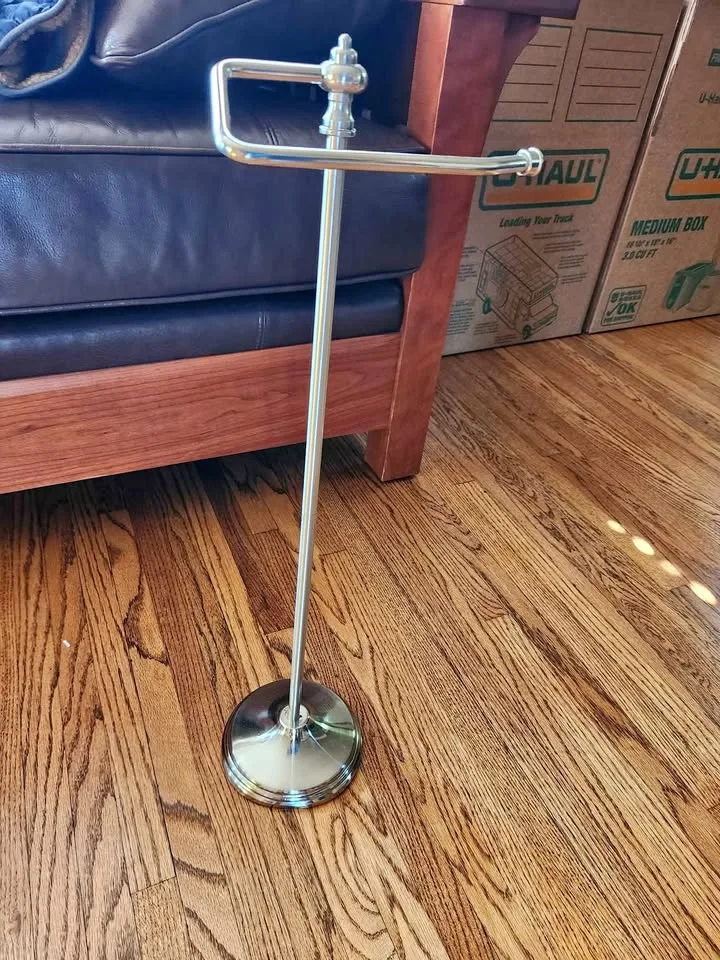 Free standing toilet paper holder - chrome thumbnail