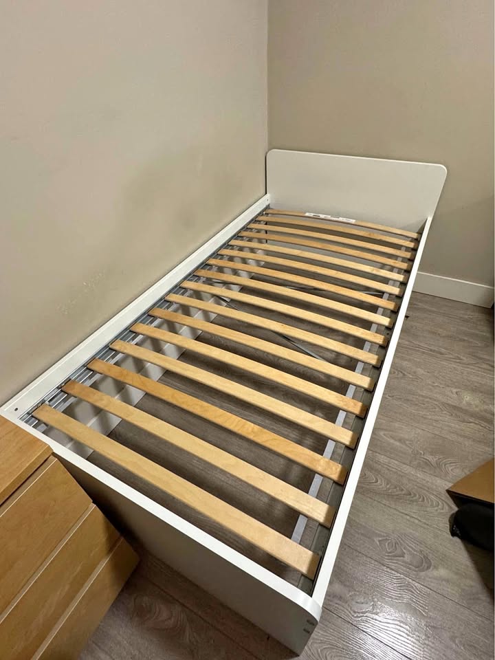 SLÄKT Twin Size Bed Frame + Bed Base