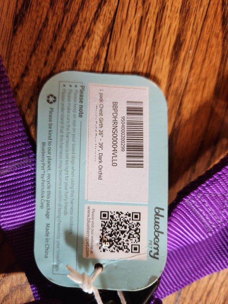 Blueberry Pet Large Purple Dog Harness - photo 2