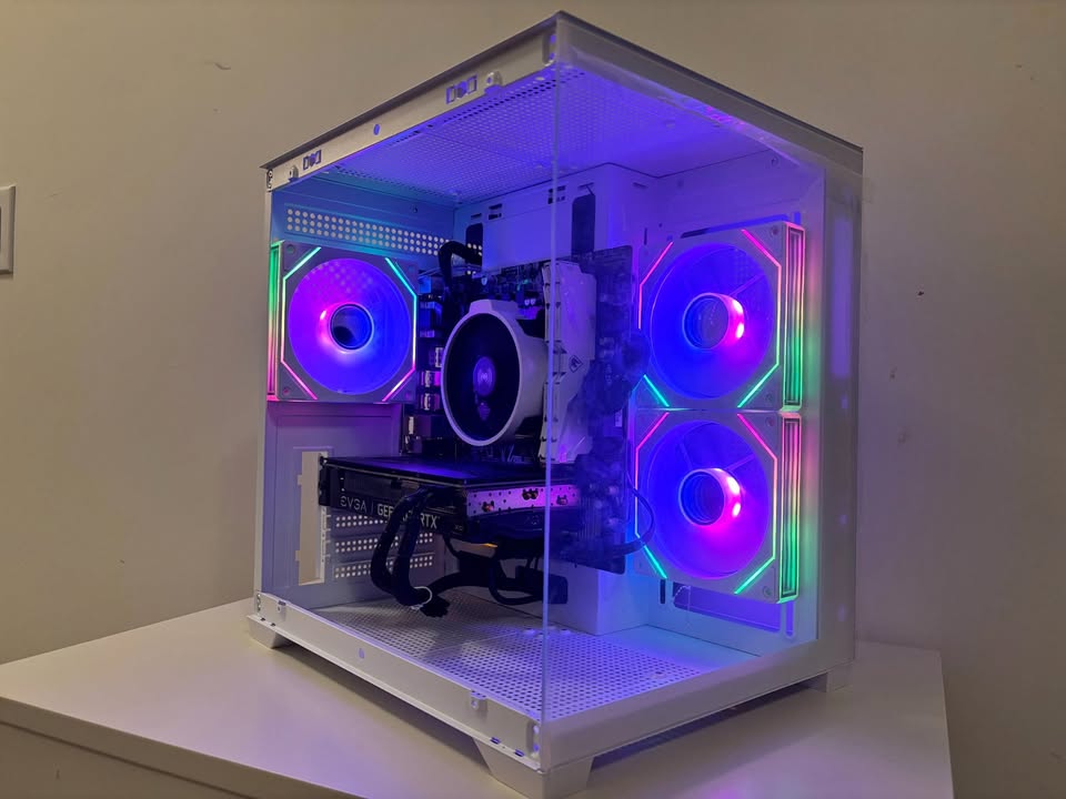White RTX 3060 12GB VRAM Gaming PC - Ryzen 5 3600, 16GB RAM, SSD