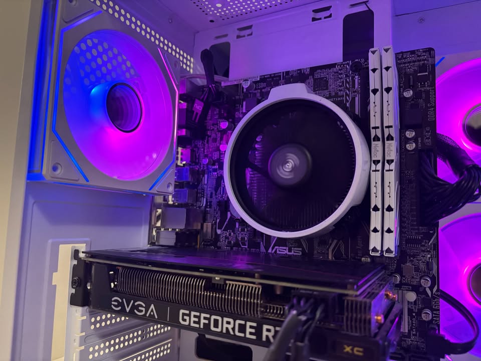 White RTX 3060 12GB VRAM Gaming PC - Ryzen 5 3600, 16GB RAM, SSD - photo 5