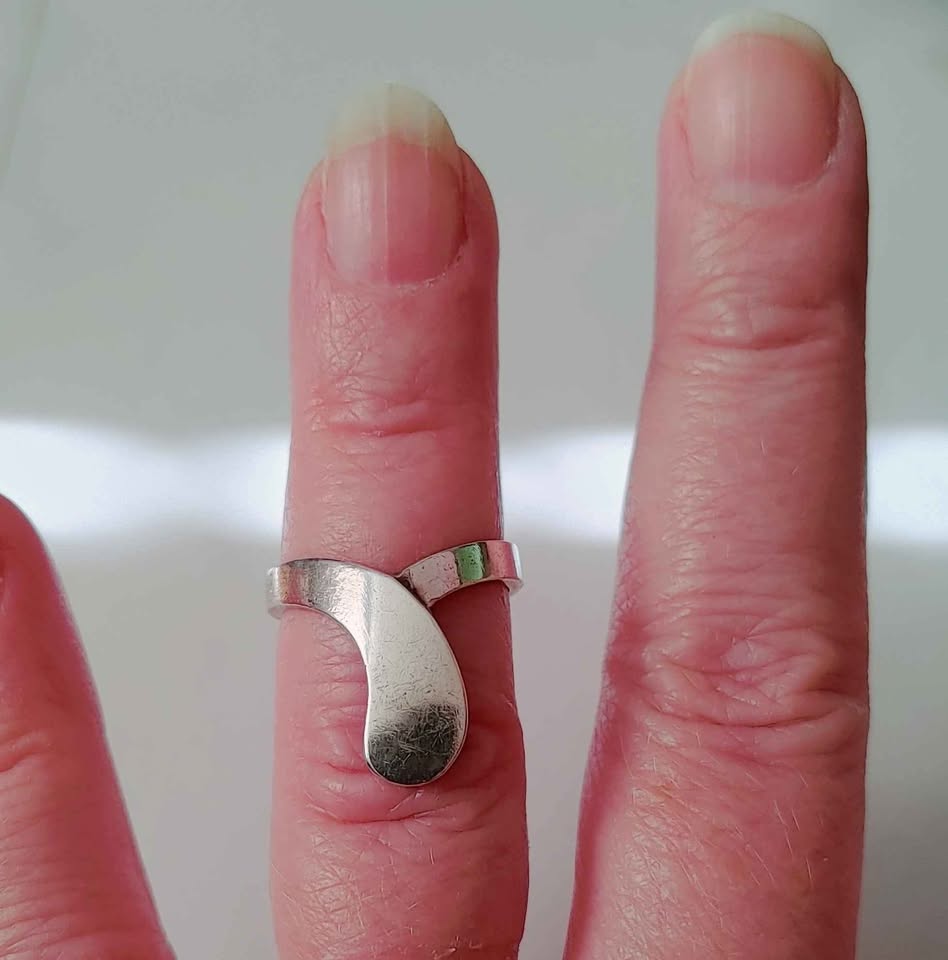 Vintage 80s sterling silver ring - photo 2