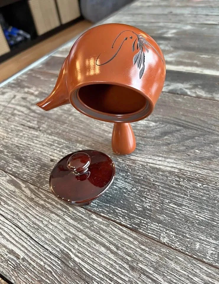 Japanese Kyusu Tea Pot Ceramic Bamboo Shoot thumbnail
