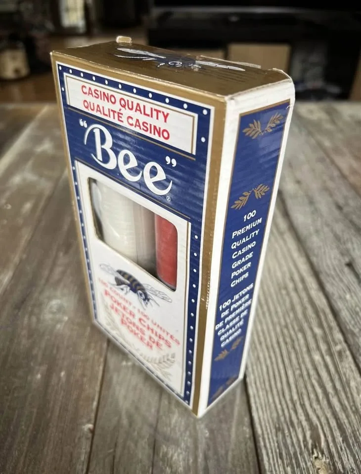 Vintage Poker Chips Bee Casino Quality 100 Count image indicator(2)