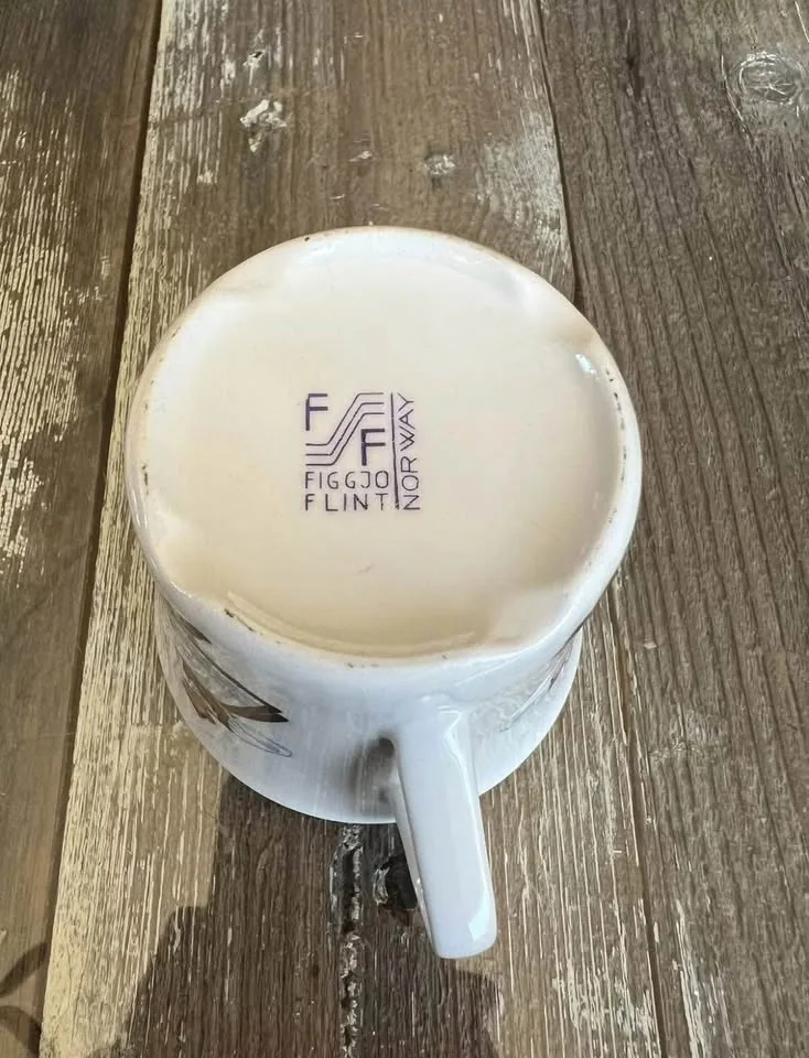 Figgjo Flint Teacup & Saucer Set image indicator(7)