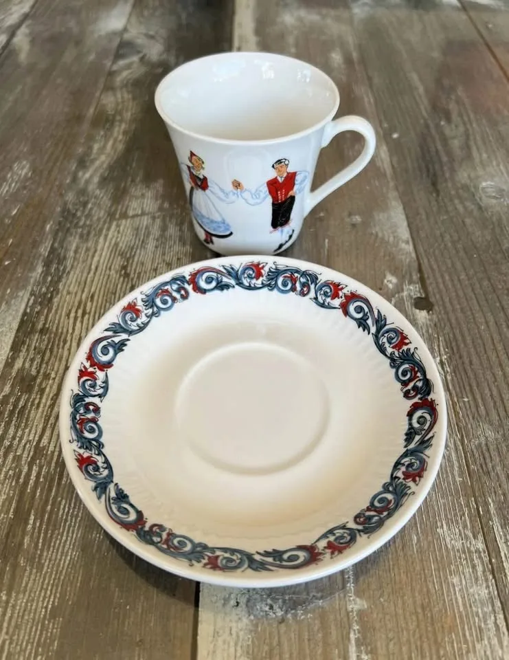 Figgjo Flint Teacup & Saucer Set image indicator(8)