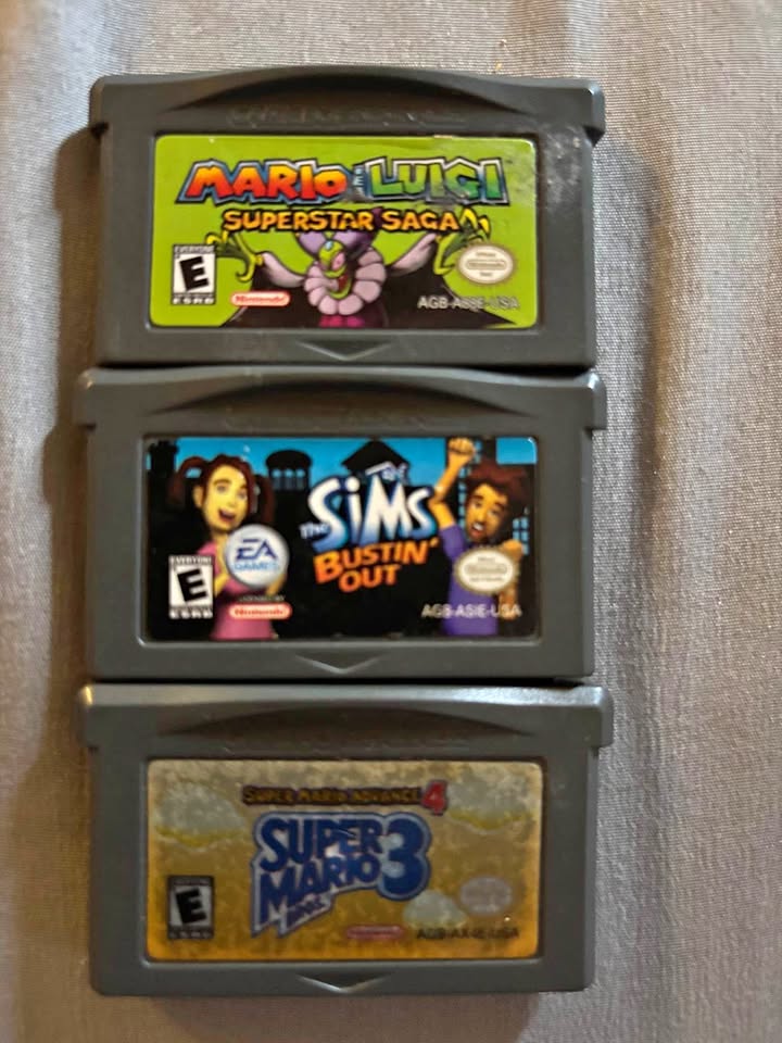 Gameboy Advance SP with Games