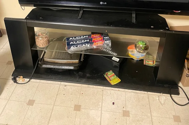 Black TV Stand – $30 OBO – Great Condition! thumbnail