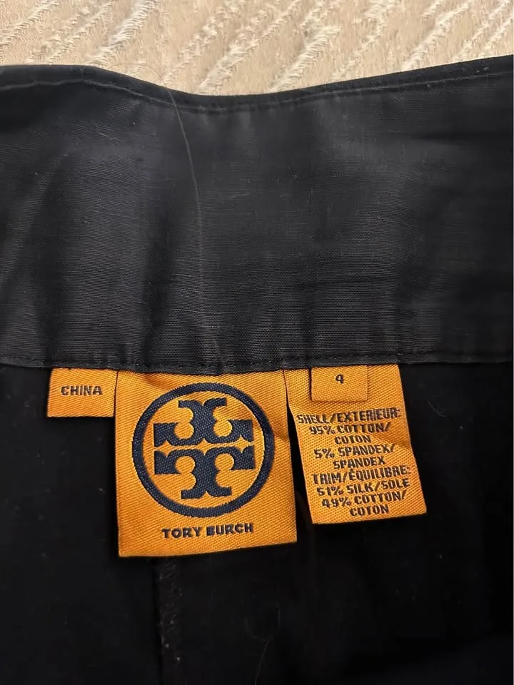 Tory Burch Navy skirt with gold buttons image indicator(3)