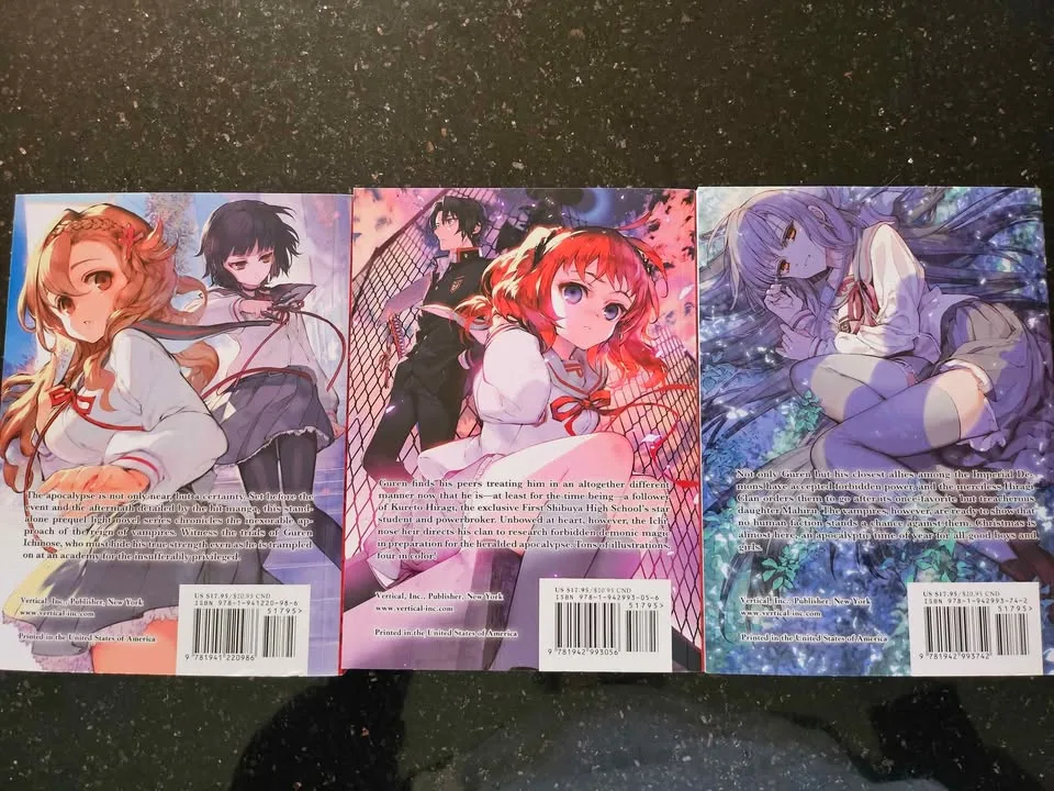 Seraph of the End - Light Novel Vol. 1, 2, 3. image indicator(2)