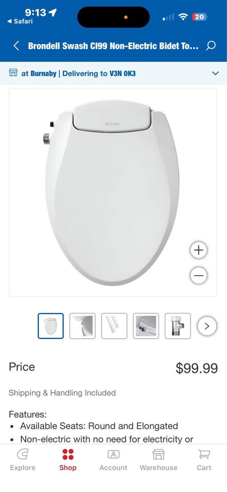 Brondell non electric bidet - photo 4