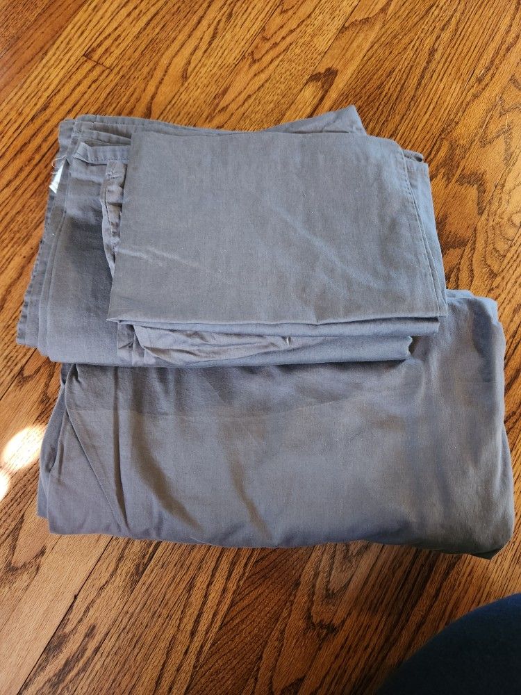 Ikea Gaspa Gray sheet Set - Full size bed