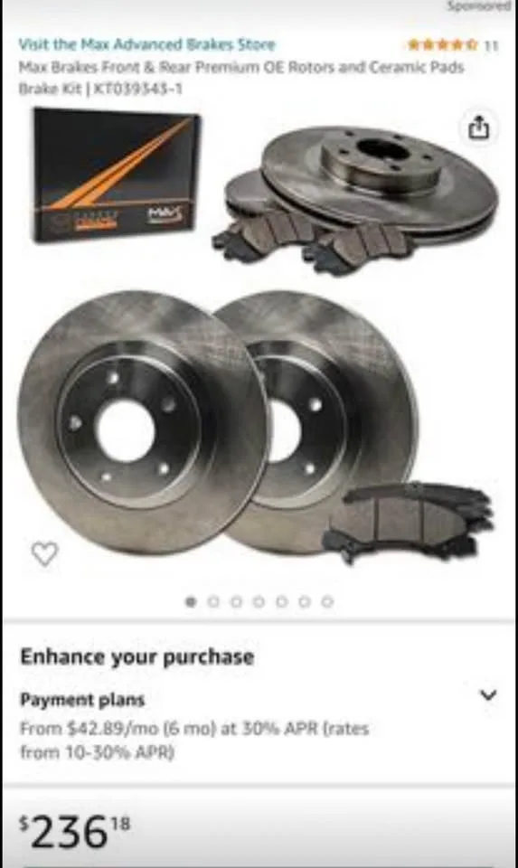 Brake pads and Rotors image indicator(4)