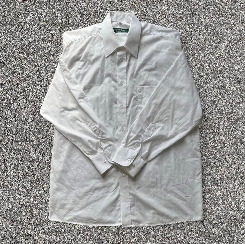 Norwegian brand Alvo mens dress shirt in white - photo 2