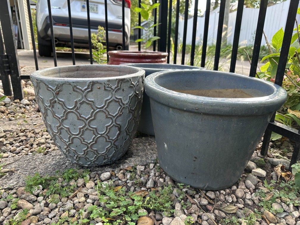 Ceramic Planters 12/13" Diameter - photo 2