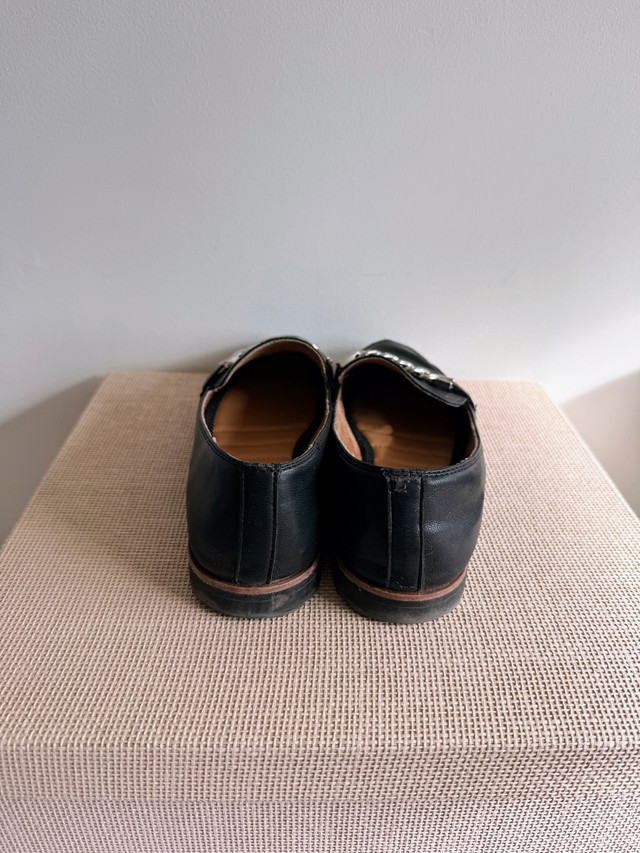 Kelly & Katie Black Leather Loafers, Size 7 - photo 5