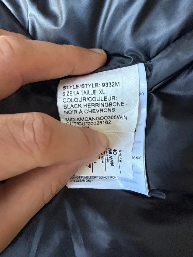 Canada Goose Black Herringbone Jacket (XL) image indicator(5)