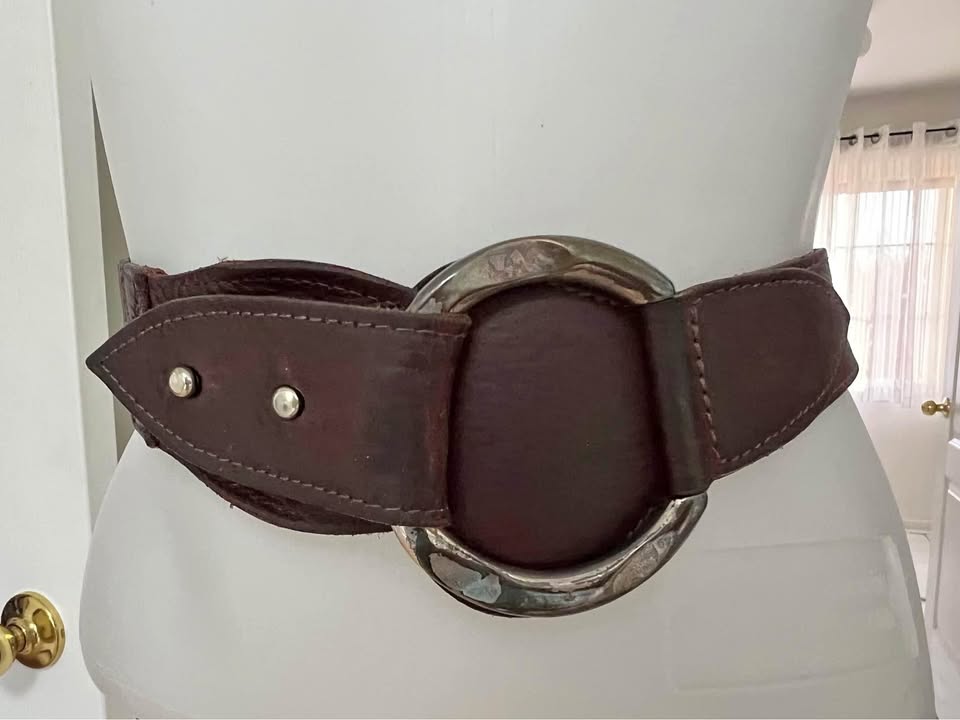 Leather belt - women size large