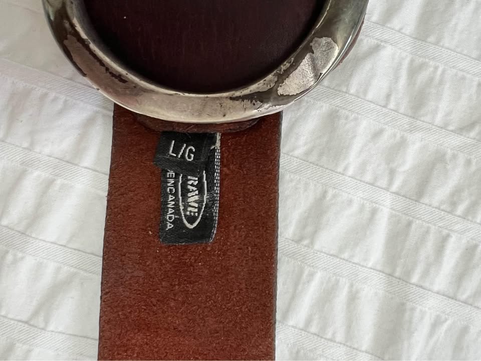 Leather belt - women size large - photo 4
