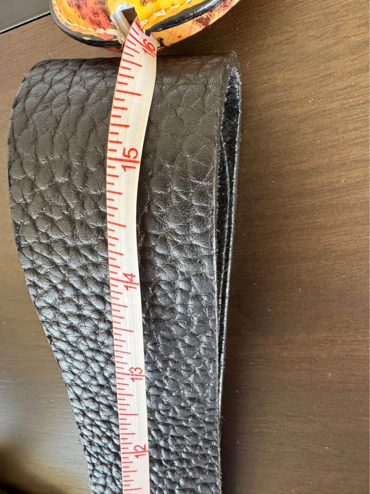 Leather belt - women size large - photo 5