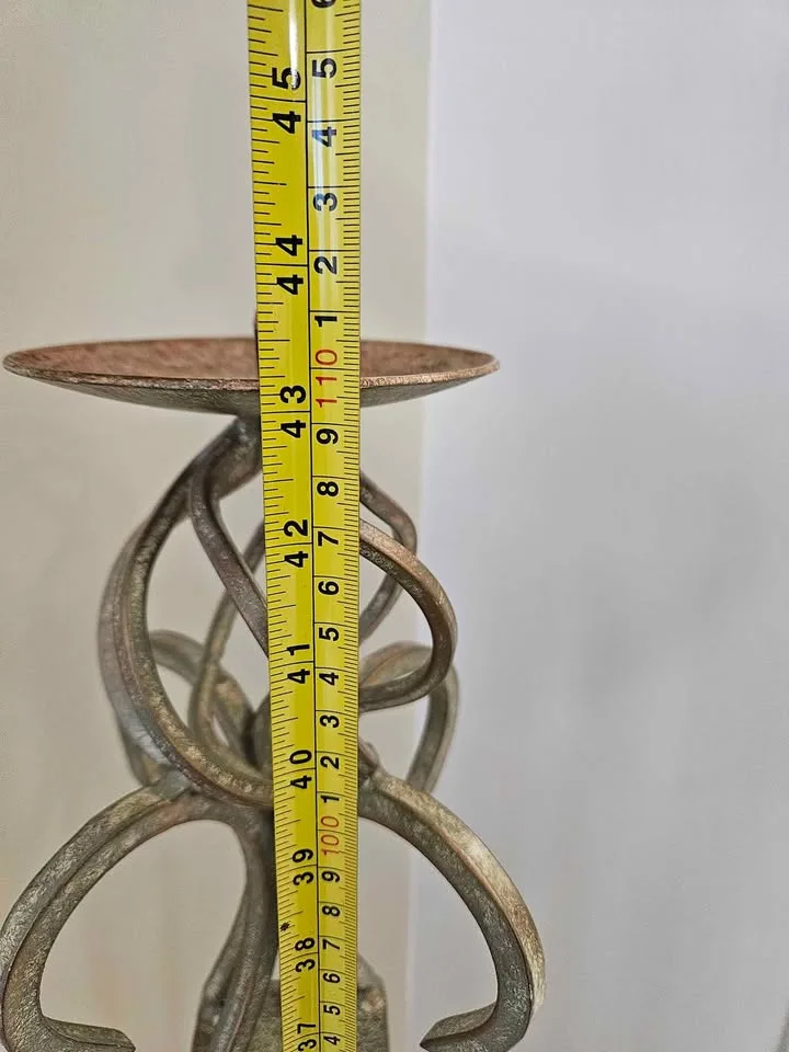 (Price is Firm) 3-Piece Metal Floor Candle Sticks image indicator(2)