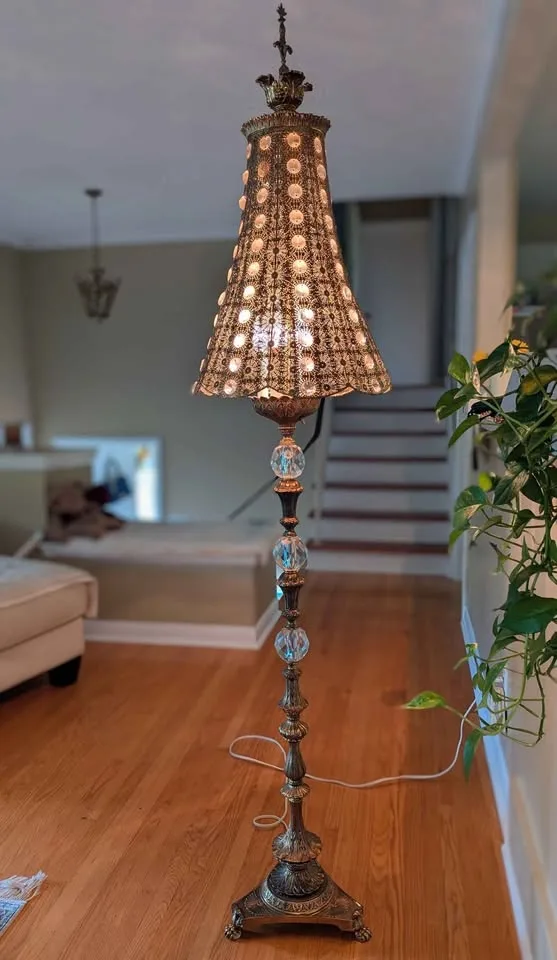 RARE Hollywood Regency Floor Lamp image indicator(2)