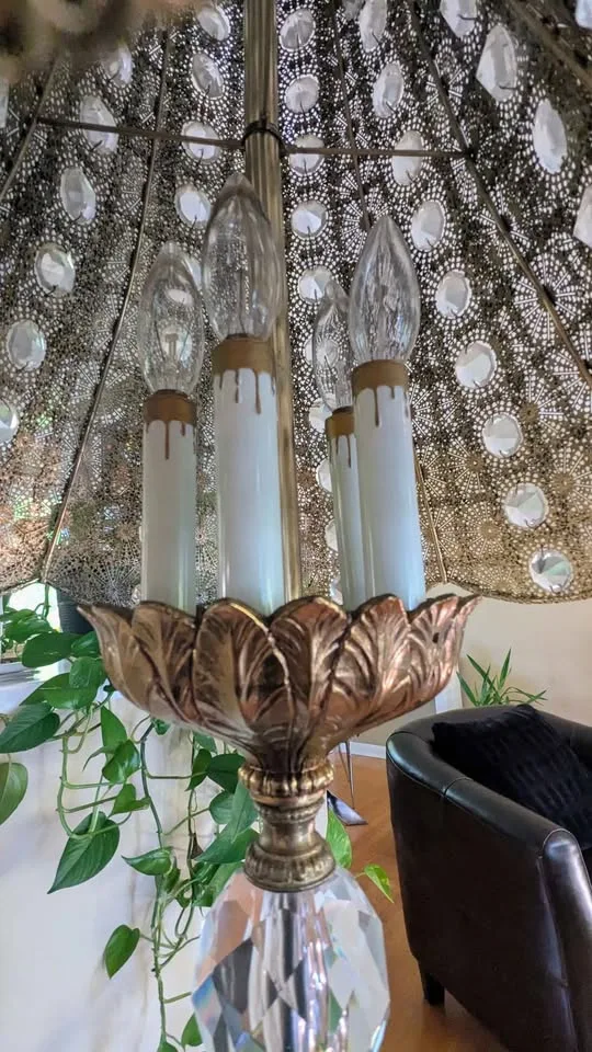 RARE Hollywood Regency Floor Lamp image indicator(7)