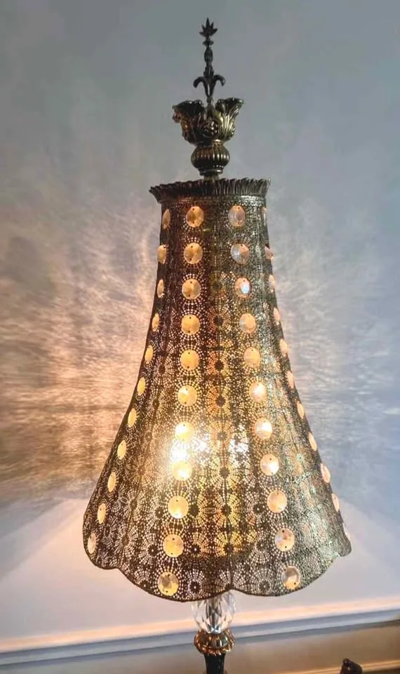 RARE Hollywood Regency Floor Lamp image indicator(10)