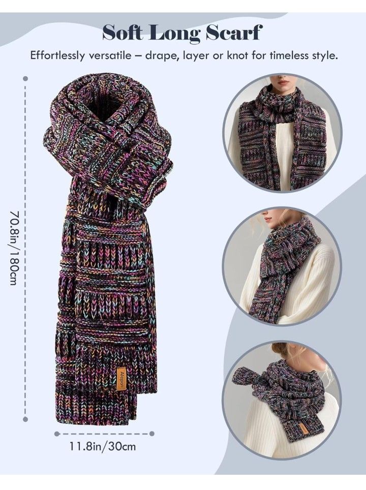 Winter Beanie Hat Scarf Gloves Set - photo 5