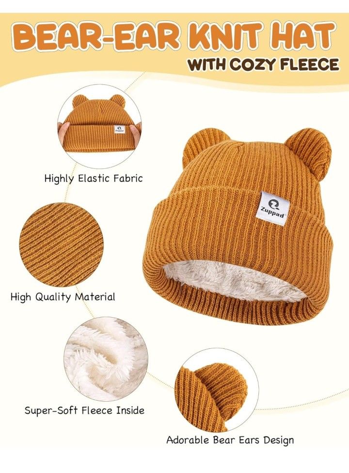 Baby Beanie Mittens Scarf Set - photo 2