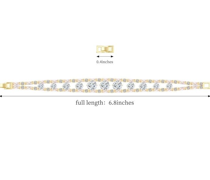 Gold Plated Women’s Tennis Bracelet - photo 2