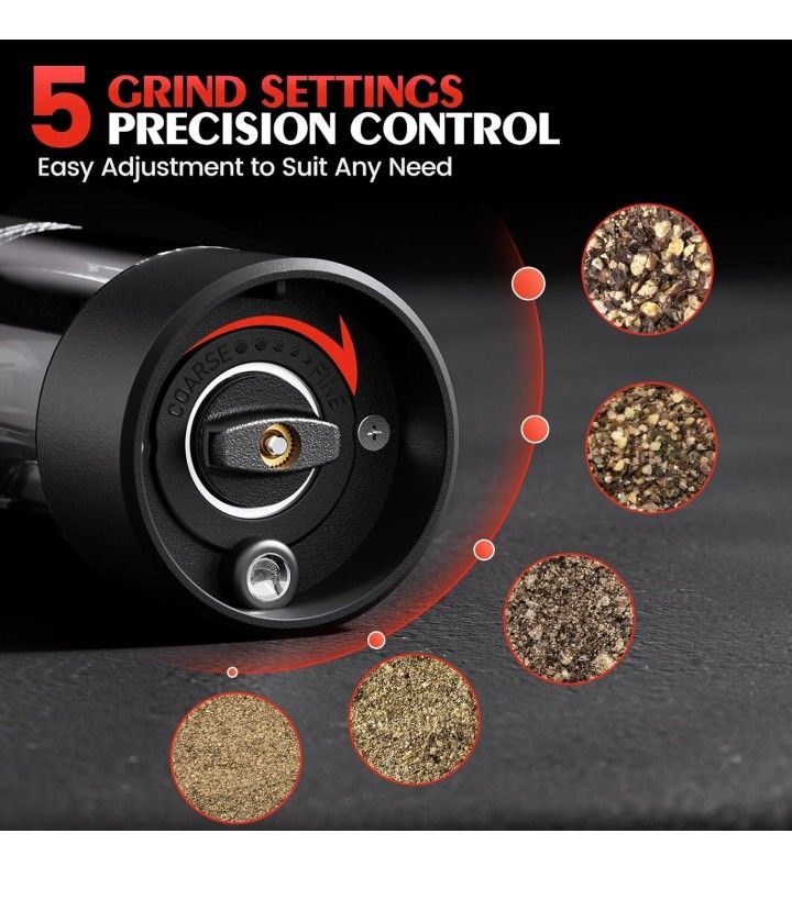Electric Salt and Pepper Grinder Set - photo 3