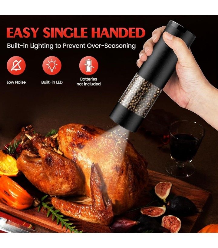 Electric Salt and Pepper Grinder Set - photo 4