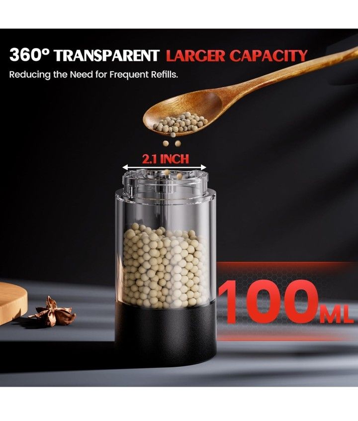Electric Salt and Pepper Grinder Set - photo 5