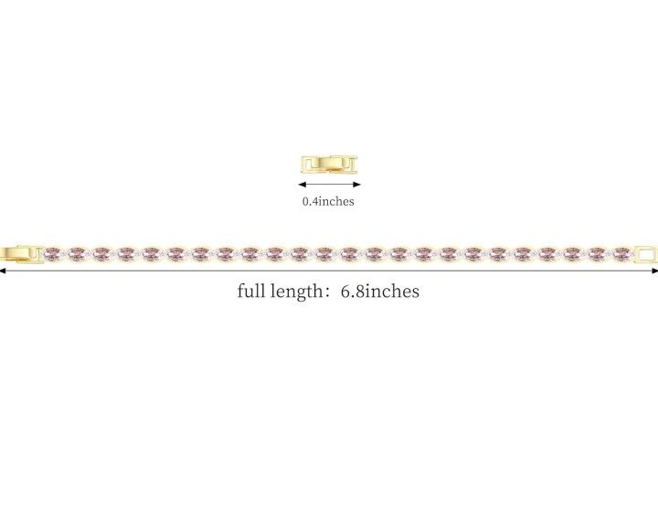 Gold Plated Tennis Bracelet for Women - photo 2