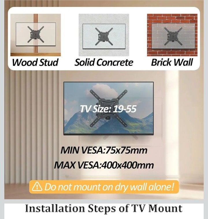 Full Motion TV Wall Mount - photo 5