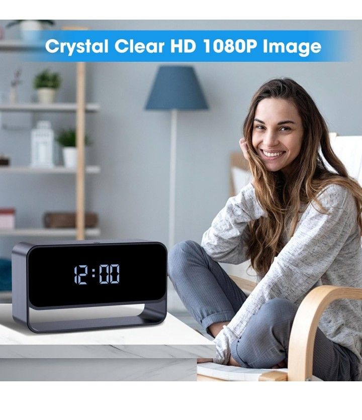 Hidden Camera Clock - photo 3