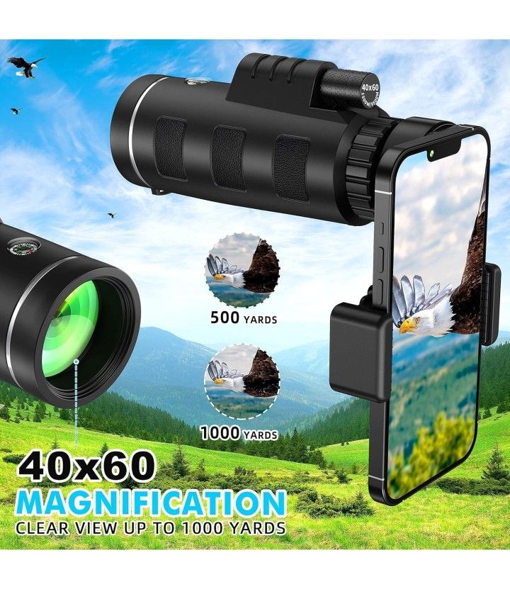 40x60 HD Monocular Telescope - photo 4