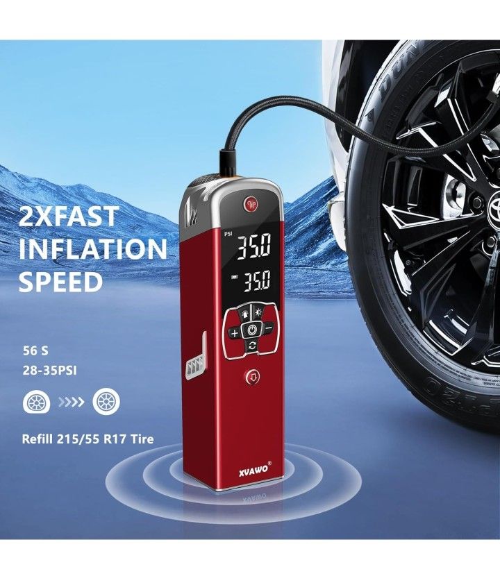 Tire Inflator Portable Air Compressor - photo 2