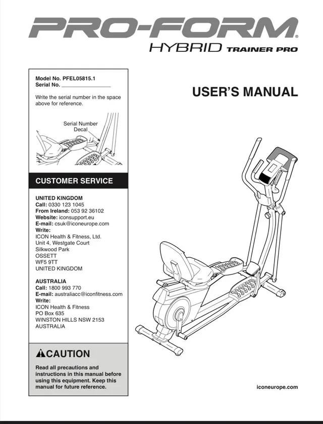 Pro Form Hybrid Eliptical Recumbent Bike thumbnail