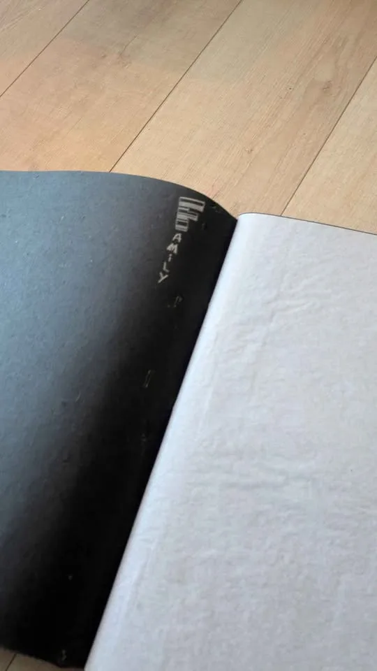 Fabric covered scrapbook image indicator(2)