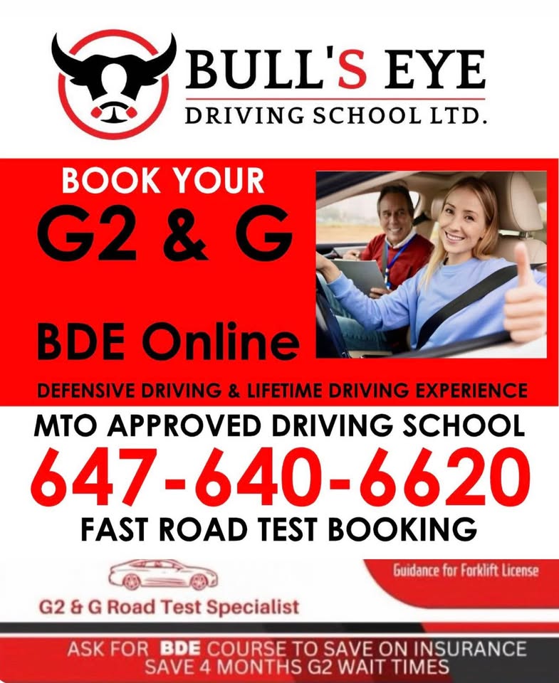 Driving lesson /G2/G Early road test/ dates - photo 2