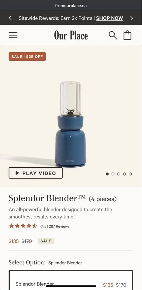 Our Place Splendor Blender (NEW - unused, box unopened) image indicator(2)