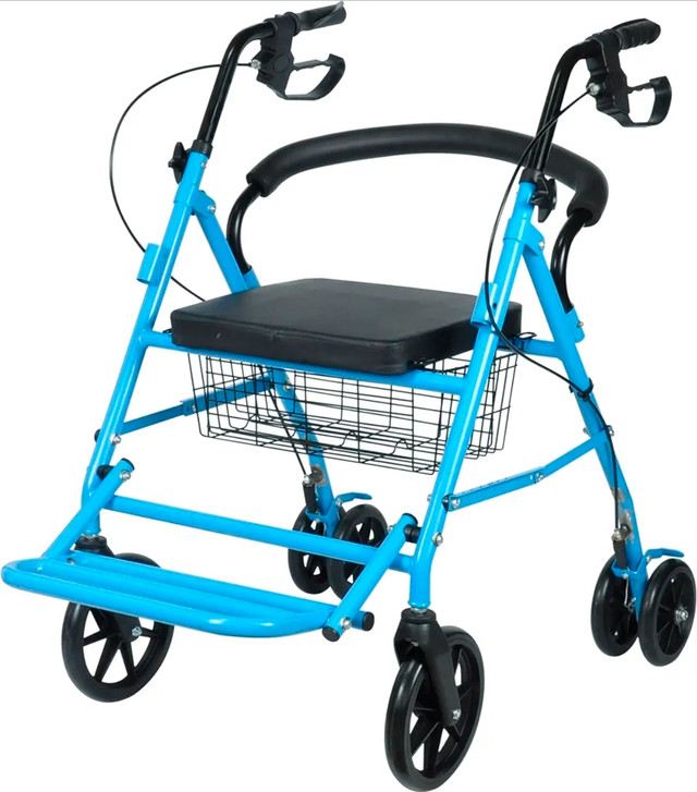 ELELIFE Lightweight Fold-N-Go Rollator Walker BRAND NEW